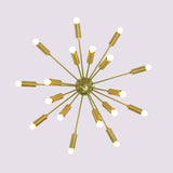 Monaco Nova - Flush Mount Ceiling Chandelier - 18 Lights - 32116