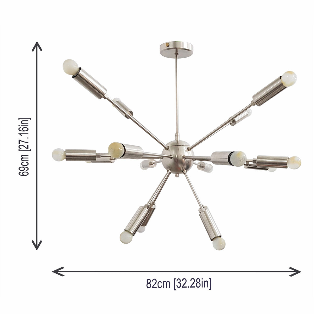 Zurich Nova - Brass Chandelier - 16 Lights - 32128