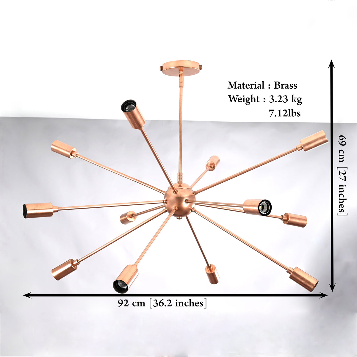 Vienna Nova Mid-century Chandelier - 12 Lights - 32159