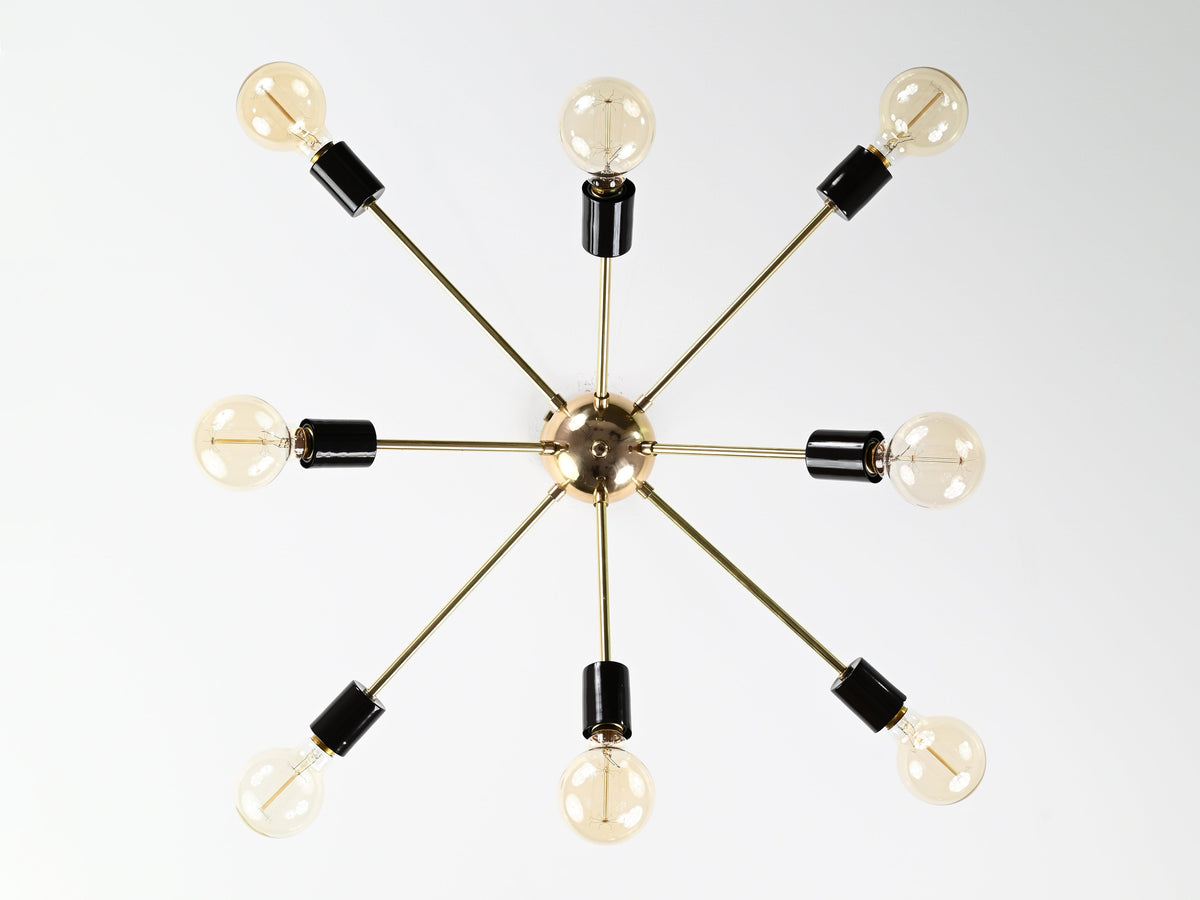 Cairo Nova - Brass Chandelier - 8 Lights - 32163