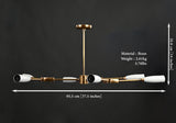 Vienna Linea - Ceiling Chandelier - 6 Lights - 32164