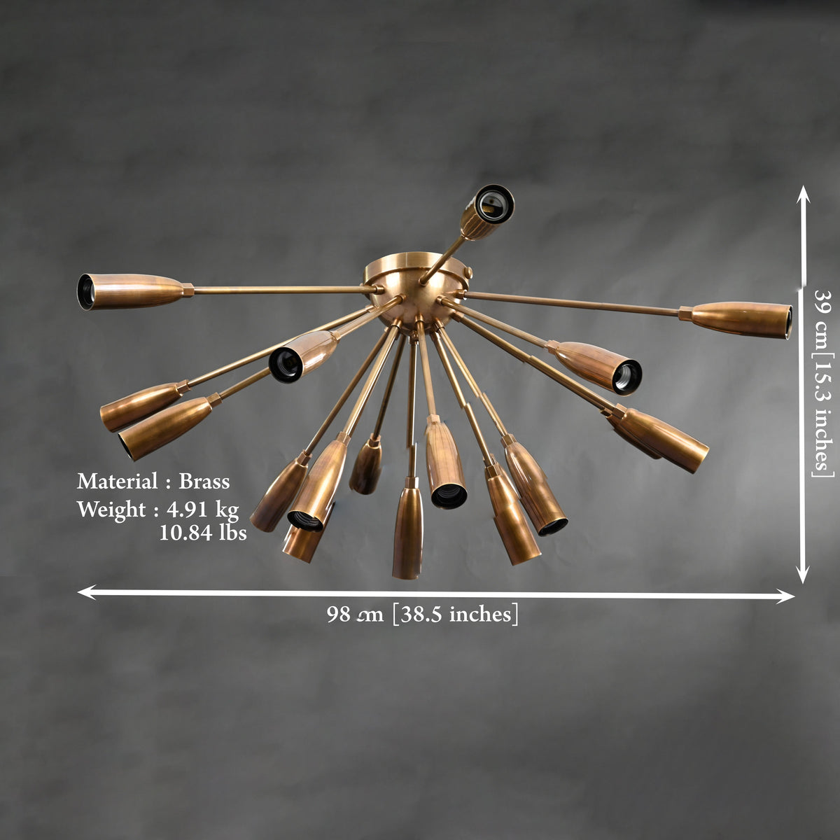 Kyoto Nova - Flush Mount Chandelier - 18 Lights - 32165