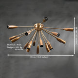 Kyoto Nova - Flush Mount Chandelier - 18 Lights - 32165