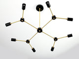 Milan Linea - Brass Chandelier - 8 Lights - 32168