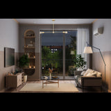 Cairo Line Mid-century Chandelier - 2 Lights - 32170