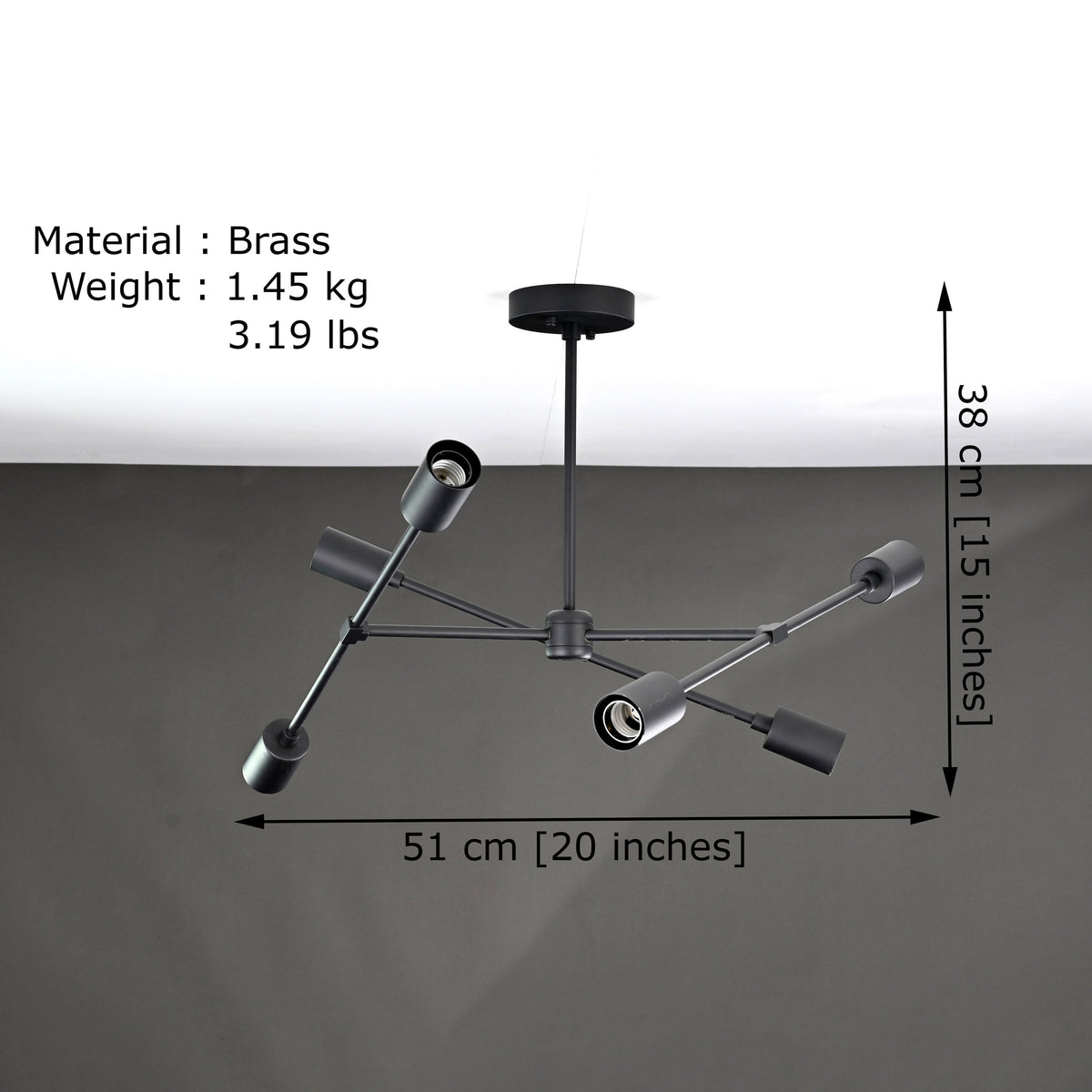 Barcelona Vector - Pendant Chandelier - 6 Lights - 32197