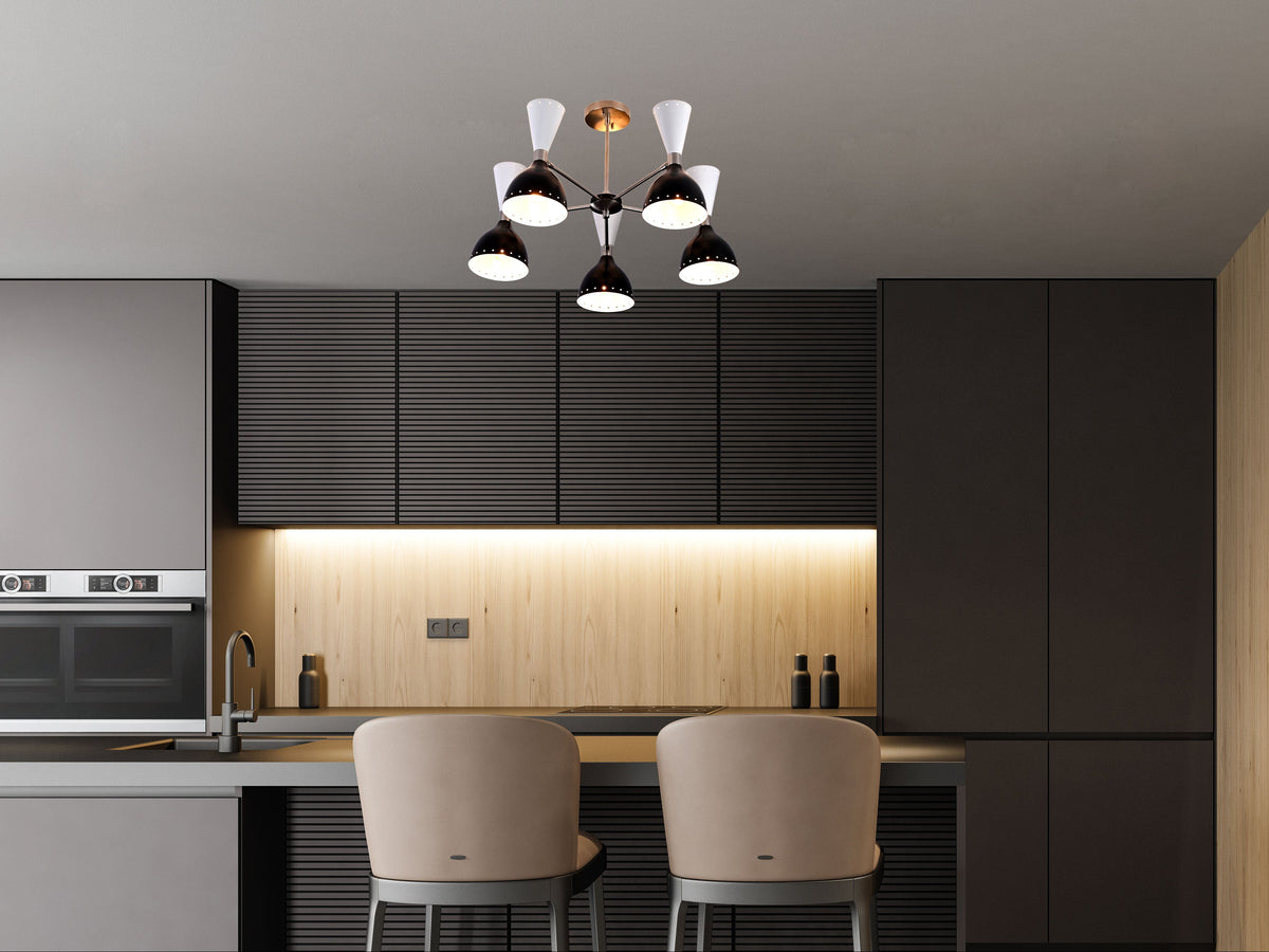 Barcelona Pivot - Diabolo Pendant Chandelier - 10 Lights - 32222