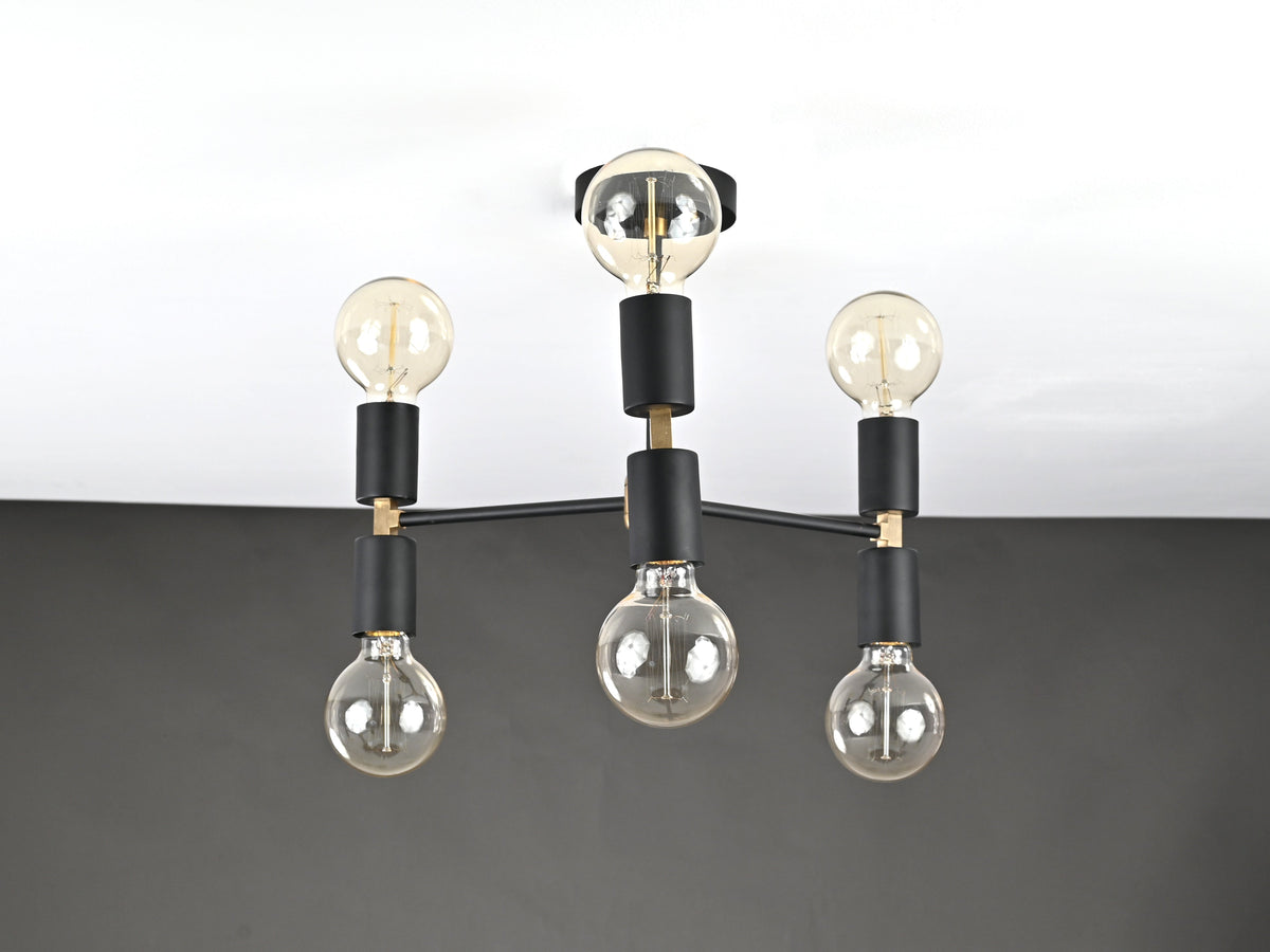 Prague Beacon - Brass Chandelier - 6 Lights - 32181
