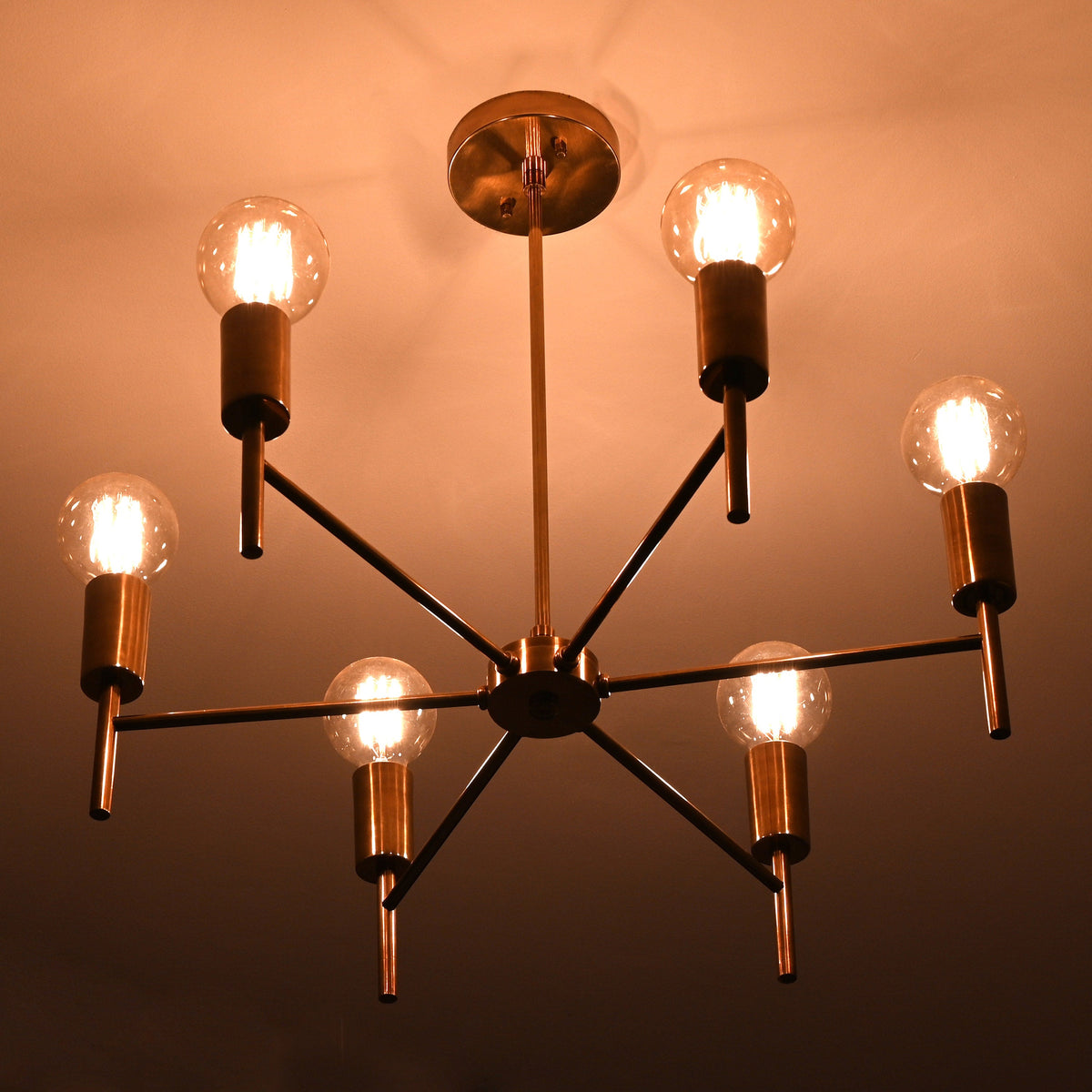 Zurich Beacon Mid-century Chandelier - 6 Lights - 32185