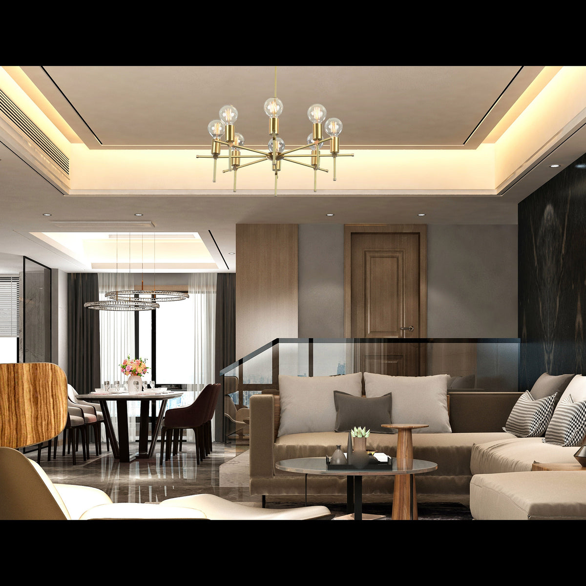 Milan Beacon - Chandelier - 8 Lights - 32186