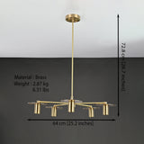 Milan Beacon - Brass Chandelier - 5 Lights - 32188
