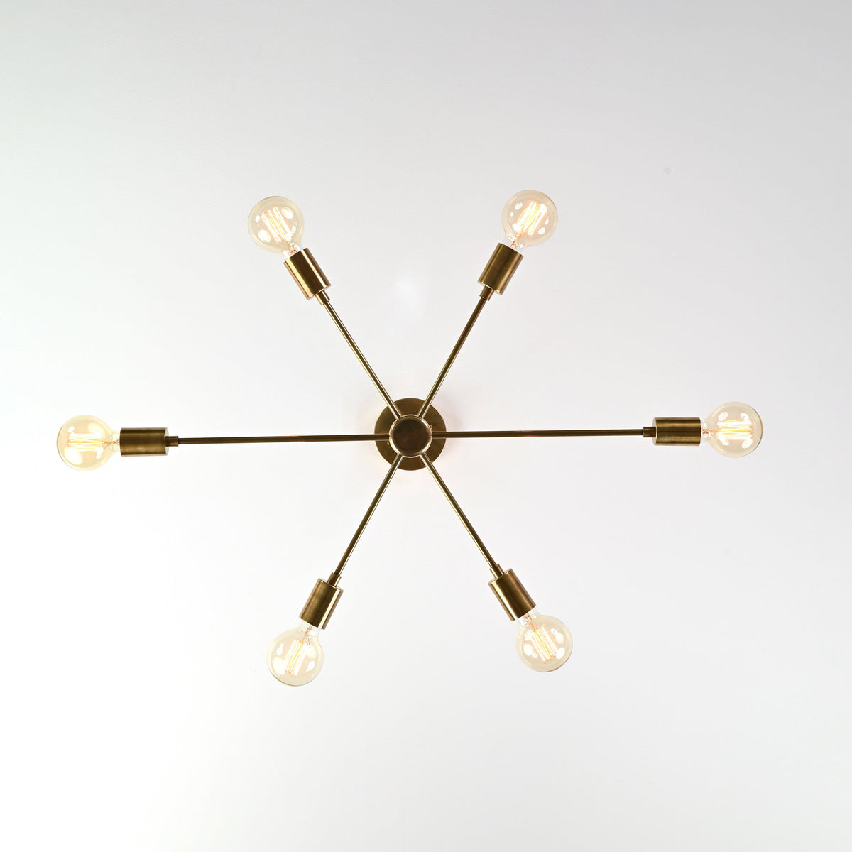 Tokyo Vector - Brass Chandelier - 6 Lights - 32191
