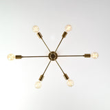 Tokyo Vector - Brass Chandelier - 6 Lights - 32191