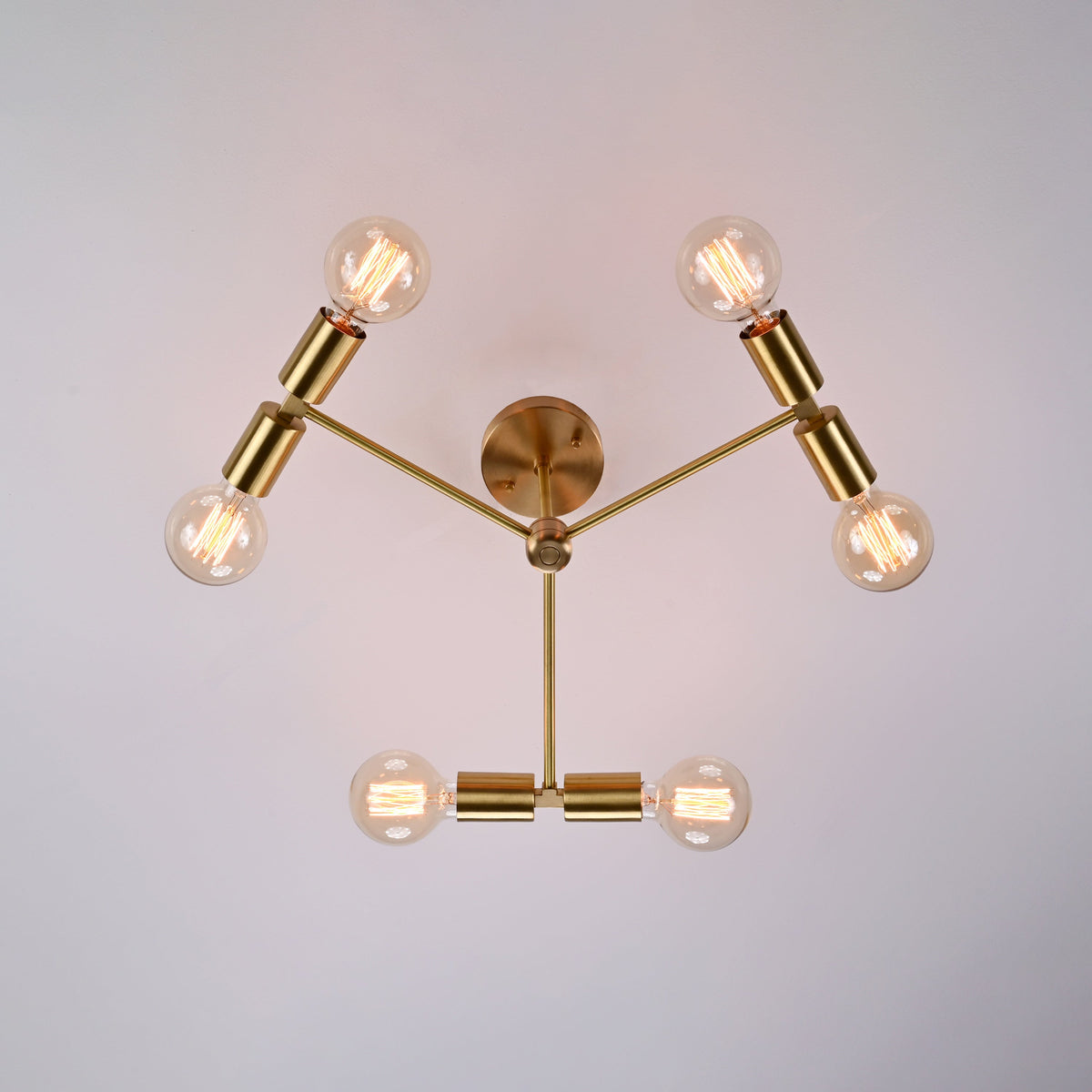 Copenhagen Beacon - Brass Chandelier - 6 Lights - 32207