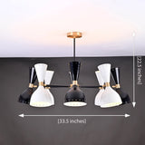 Tokyo Pivot - Diabolo Brass Chandelier - 16 Lights - 32221