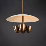 Barcelona Discus  -  Uplifting Ceiling Chandelier - 4 Lights - 32224