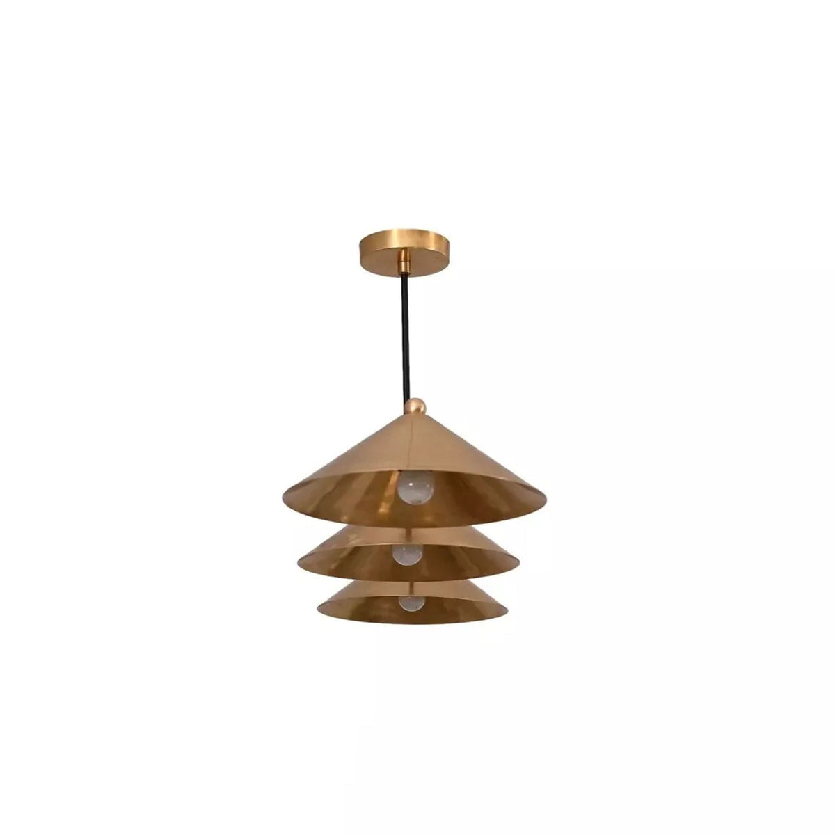 Sutton Linear Cone Chandelier – 3 Light – 38 Inch – Model 62005