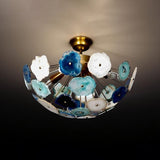 Athens Nova Agate - Flush Mount Chandelier - 4 Lights - 62629
