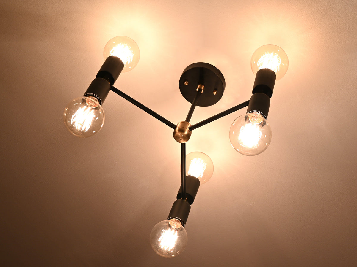 Prague Beacon - Brass Chandelier - 6 Lights - 32181