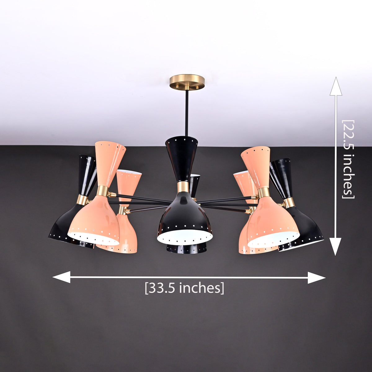 Lisbon Pivot - Diabolo Ceiling Chandelier - 16 Lights - 32219