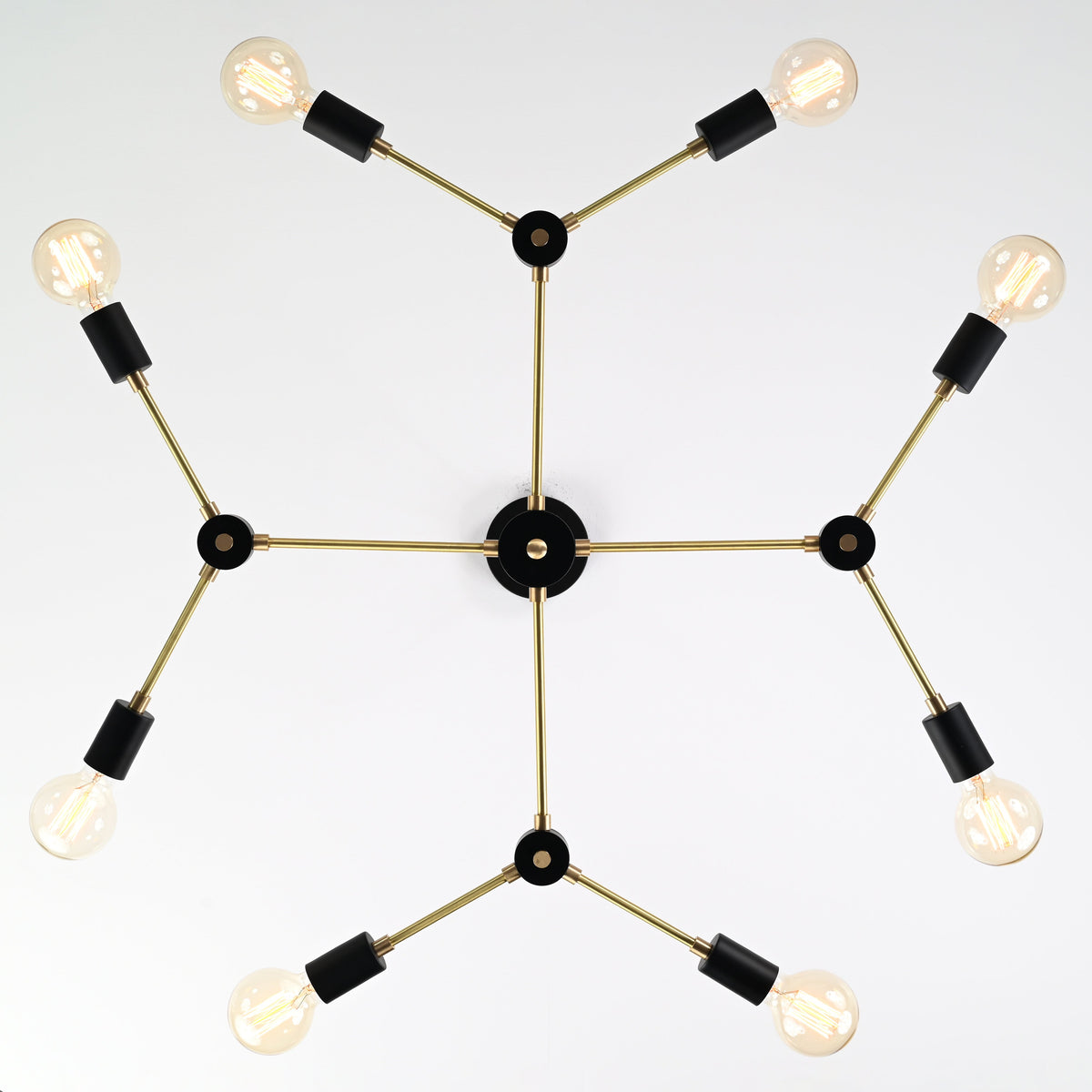 Milan Linea - Brass Chandelier - 8 Lights - 32168