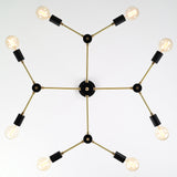Milan Linea - Brass Chandelier - 8 Lights - 32168