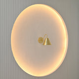 Venice Solid Brass Cone Wall Sconce – Curved Arm Reading Light 72262