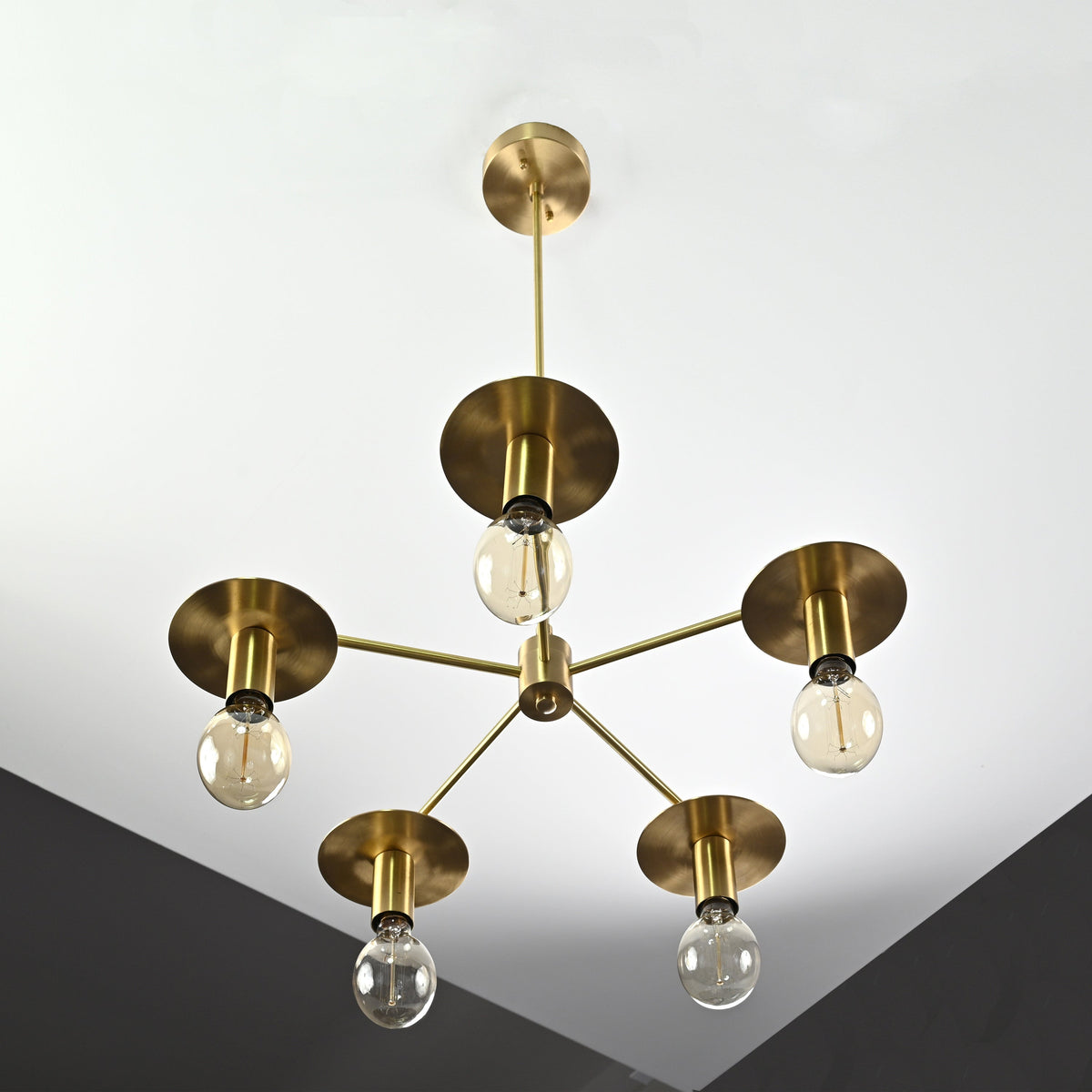 Milan Beacon - Brass Chandelier - 5 Lights - 32188