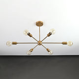 Tokyo Vector - Brass Chandelier - 6 Lights - 32191
