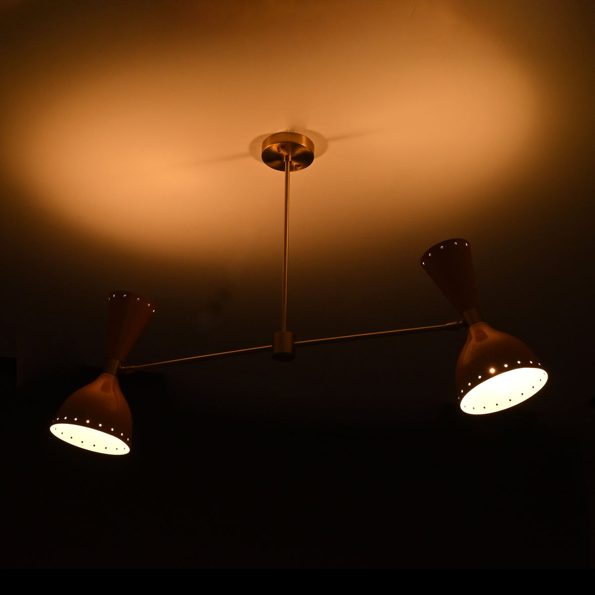 Athens Pivot - Diabolo Brass Chandelier - 4 Lights - 32217