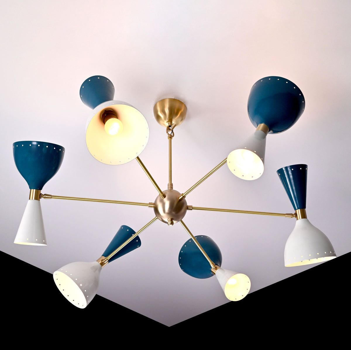 Copenhagen Pivot - Diabolo Mid-century Chandelier - 12 Lights - 32227