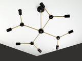 Milan Linea - Brass Chandelier - 8 Lights - 32168