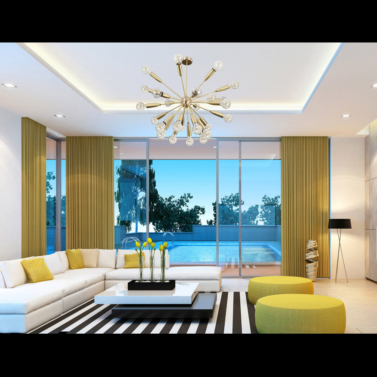Berlin Nova - Brass Chandelier - 24 Lights - 32155