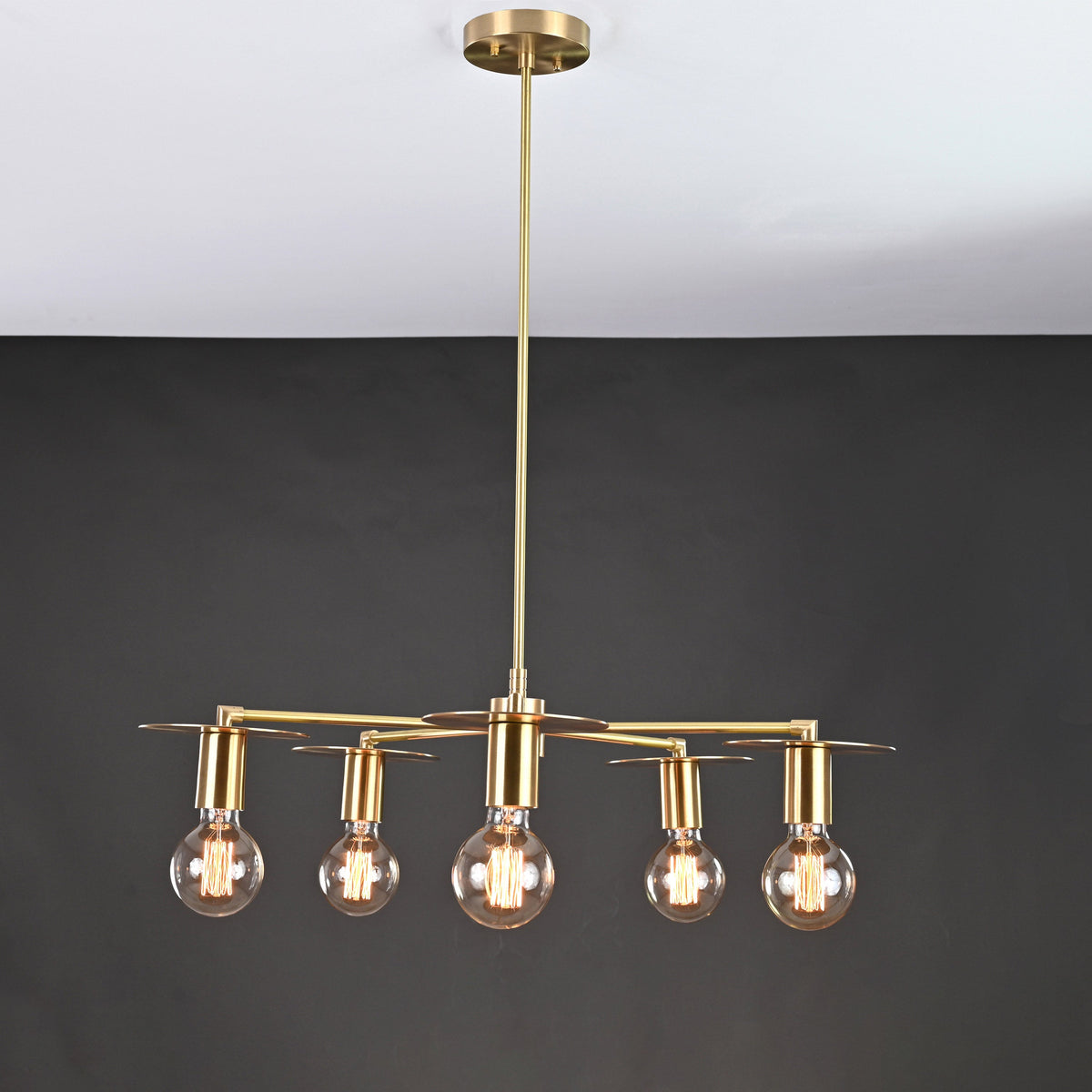 Milan Beacon - Brass Chandelier - 5 Lights - 32188