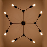 Milan Linea - Brass Chandelier - 8 Lights - 32168