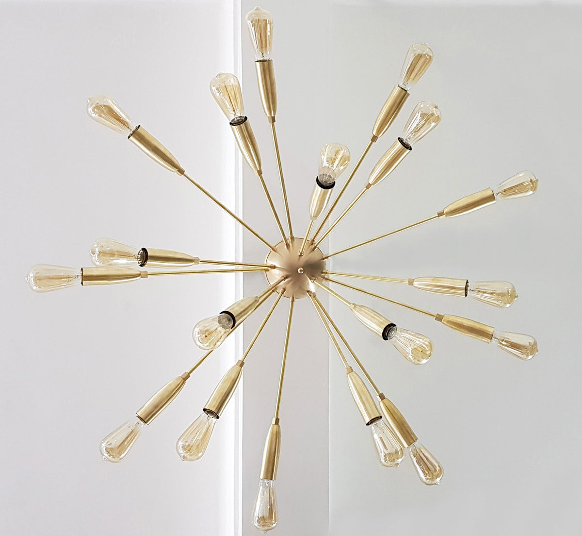 Paris Nova - Flush Mount Brass Chandelier - 18 Lights - 32131