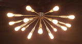 Paris Nova - Flush Mount Brass Chandelier - 18 Lights - 32131