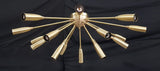 Paris Nova - Flush Mount Brass Chandelier - 18 Lights - 32131