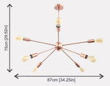 Paris Nova - Chandelier - 8 Lights - 32138
