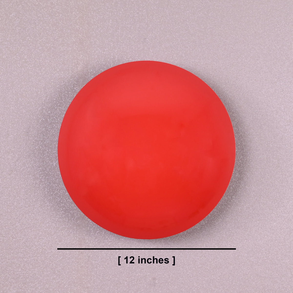 Red circular wall light, 12-inch diameter, modern handcrafted brass wall sconce