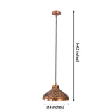 Artistic copper pendant light shown in a warm interior, ideal for kitchen island, dining table, and breakfast nook lighting