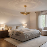 Aurora 6 light perforated bowl chandelier Model 62010 – angled view showing wide sculptural bowl shade