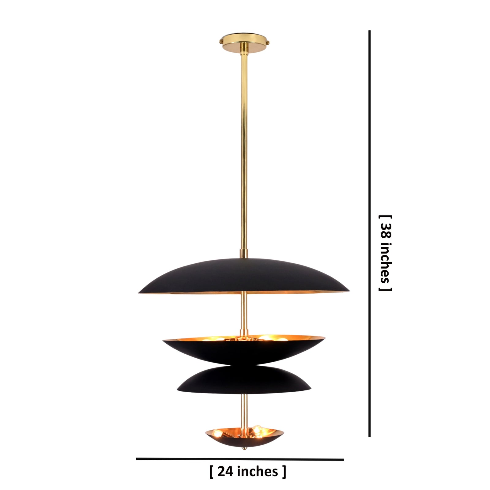 Size guide for Berlin Cascade  -  Uplifting Mid-century Chandelier - 8 Lights - 33137