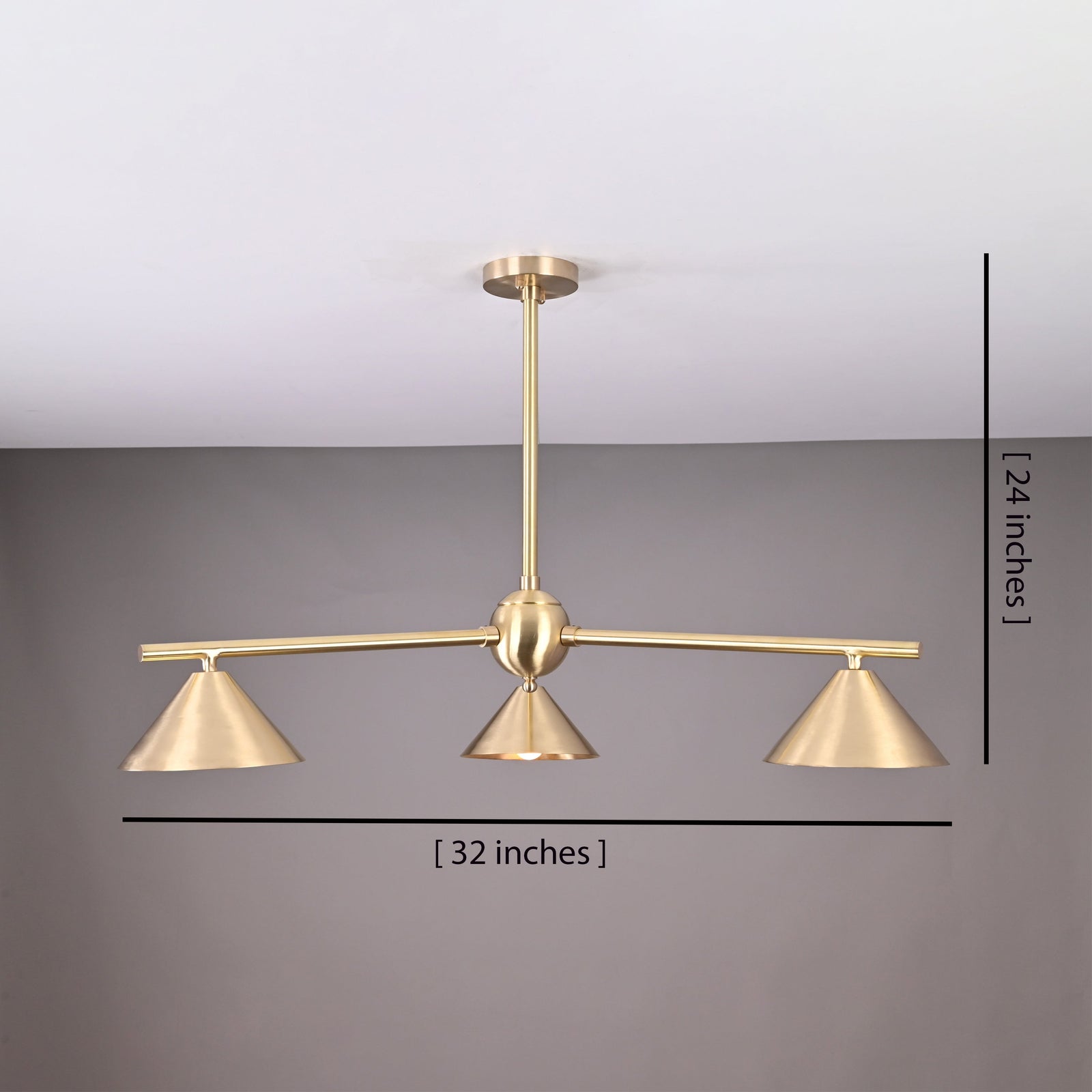 Size guide for Cairo Apex - Chandelier - 3 Lights - 32471
