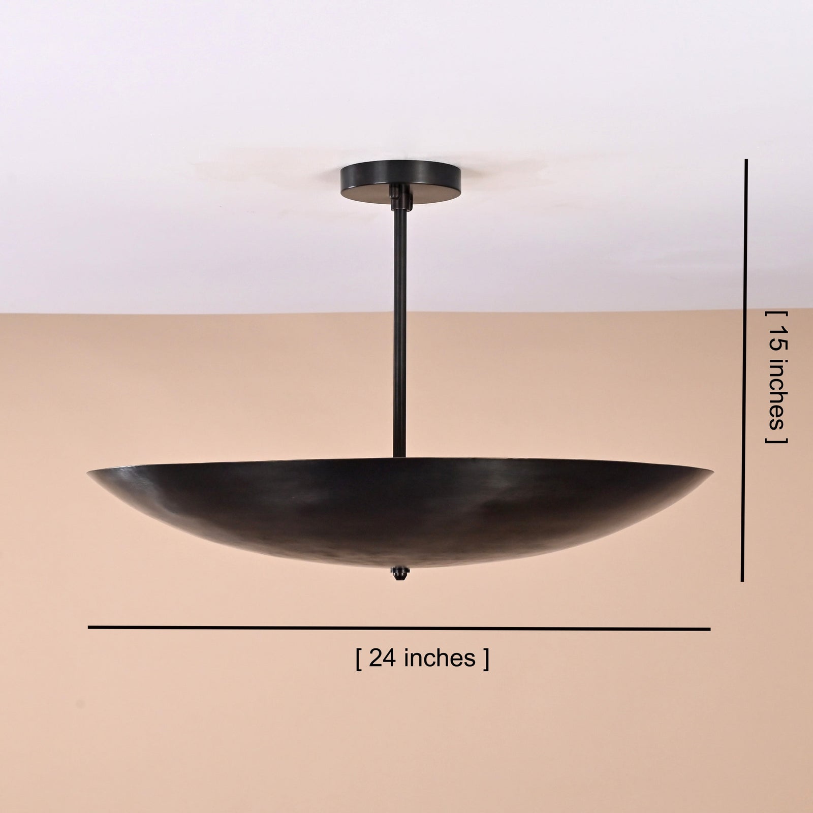 Size guide for Rome Discus  -  Uplifting Ceiling Chandelier - 5 Lights - 32420