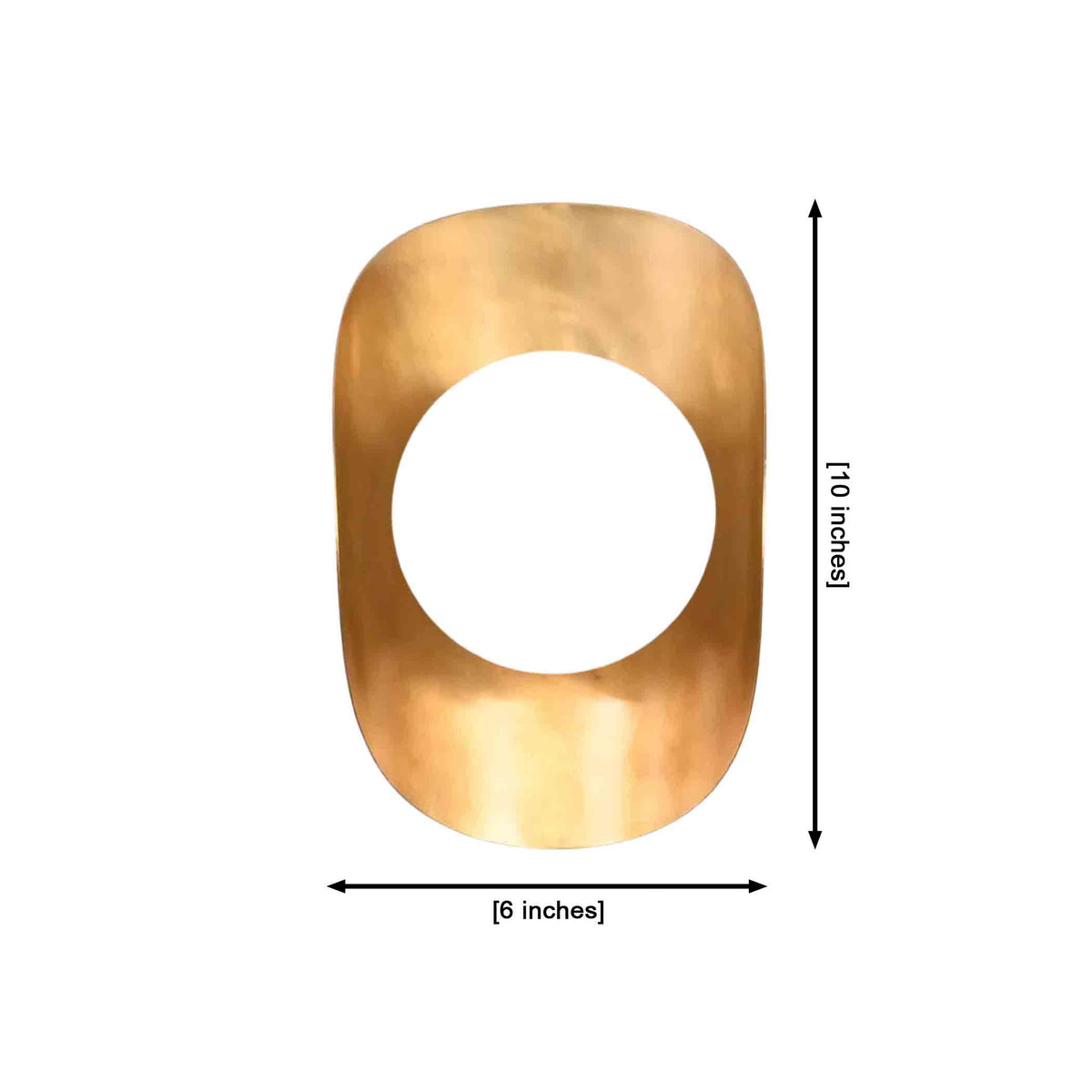 Size guide for Solara Crescent Globe Wall Sconce – Brass Shield Wall Light – Model 32999