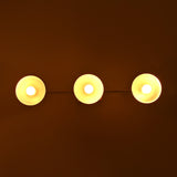 Custom brass wall sconce dimension view showing 29 inch width and 6 inch height for size reference