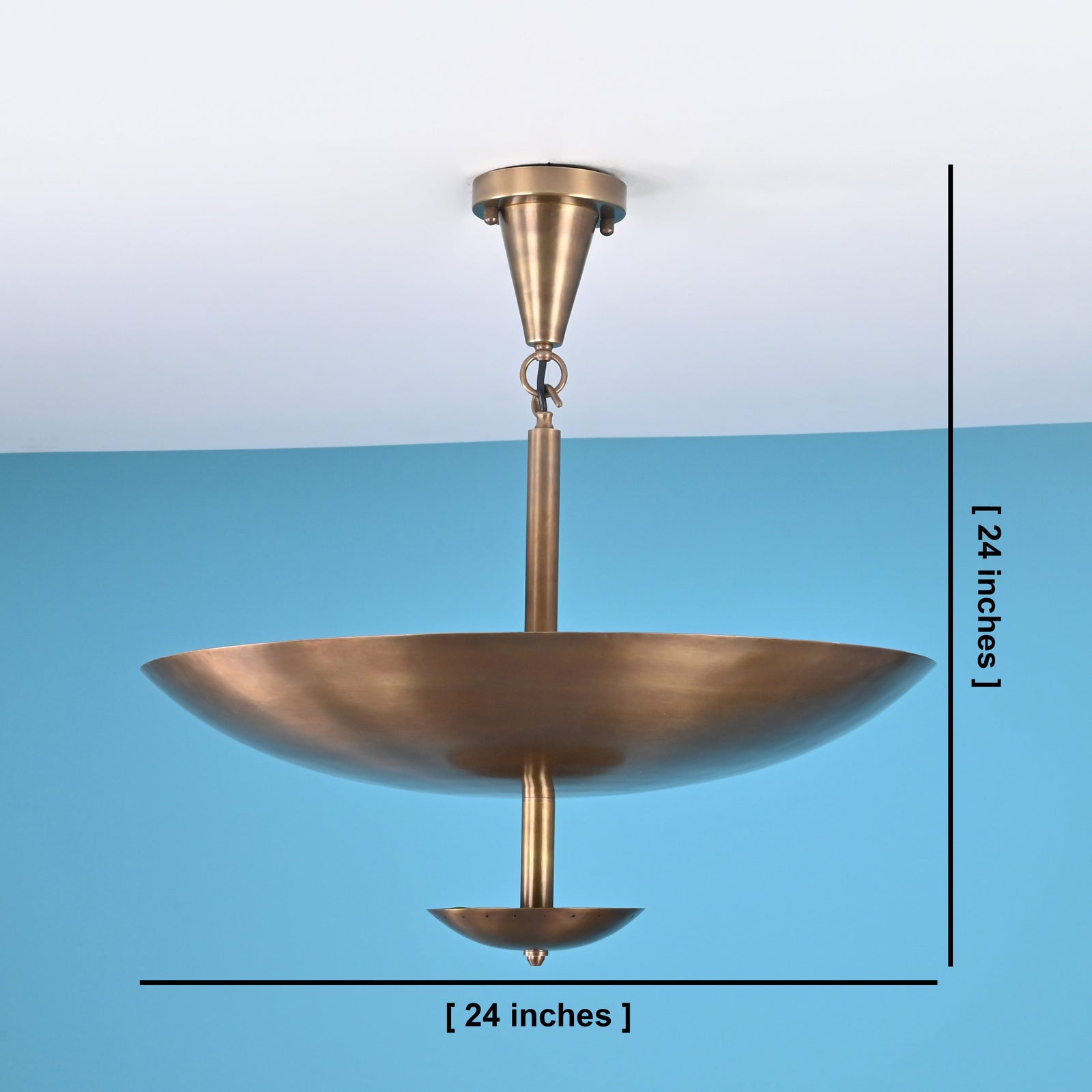 Size guide for Athens Discus  -  Uplifting Pendant Chandelier - 5 Lights - 33111