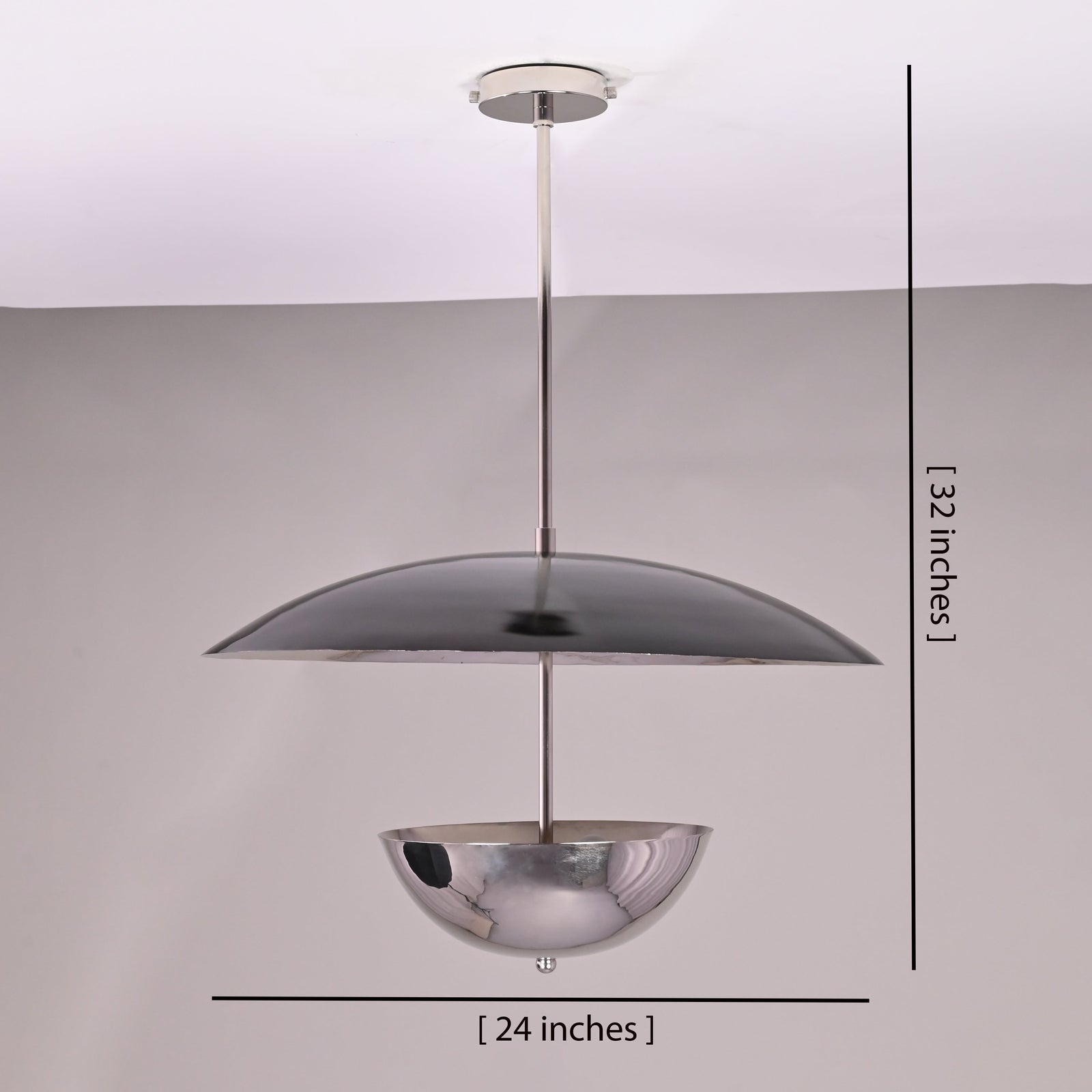 Size guide for Havana Discus  -  Uplifting Mid-century Chandelier - 3 Lights - 32490