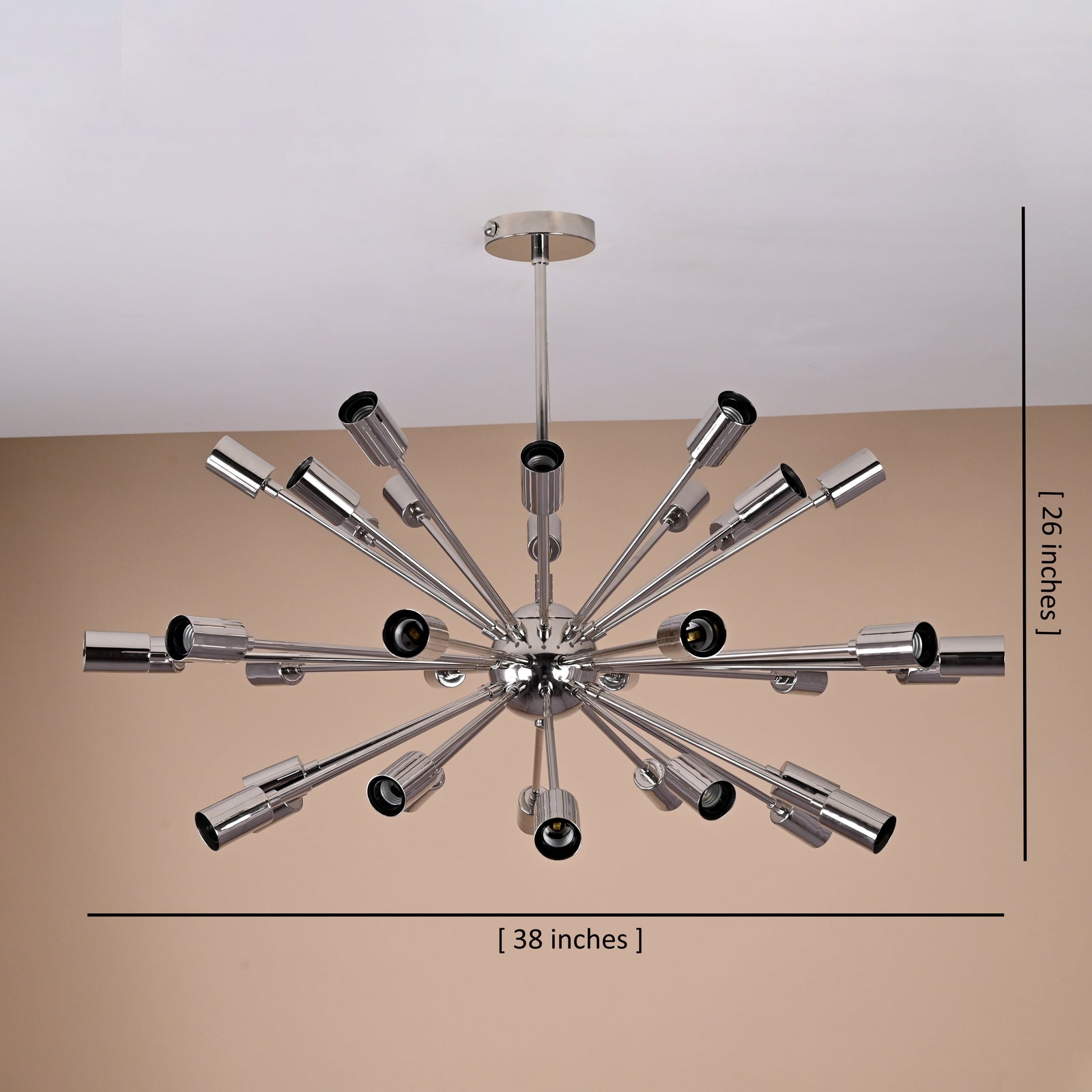 Size guide for Paris Nova - Ceiling Chandelier - 36 Lights - 32436